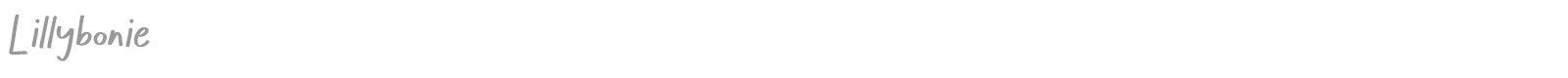 Lillybonie font preview